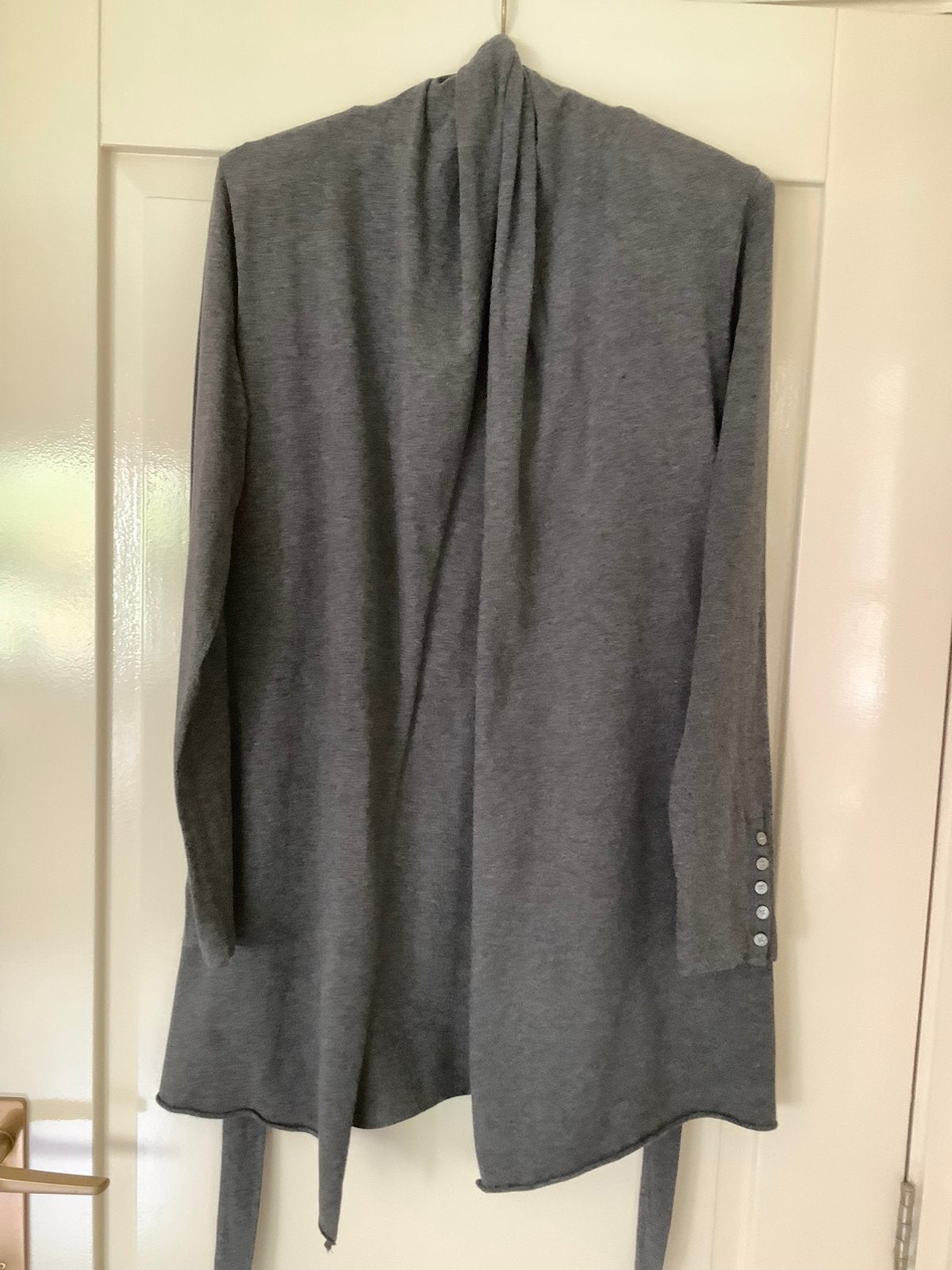Grijs lang vest Purdey, Kleding | Dames, Truien en Vesten, Ophalen of Verzenden, Zo goed als nieuw, Maat 42/44 (L), Grijs