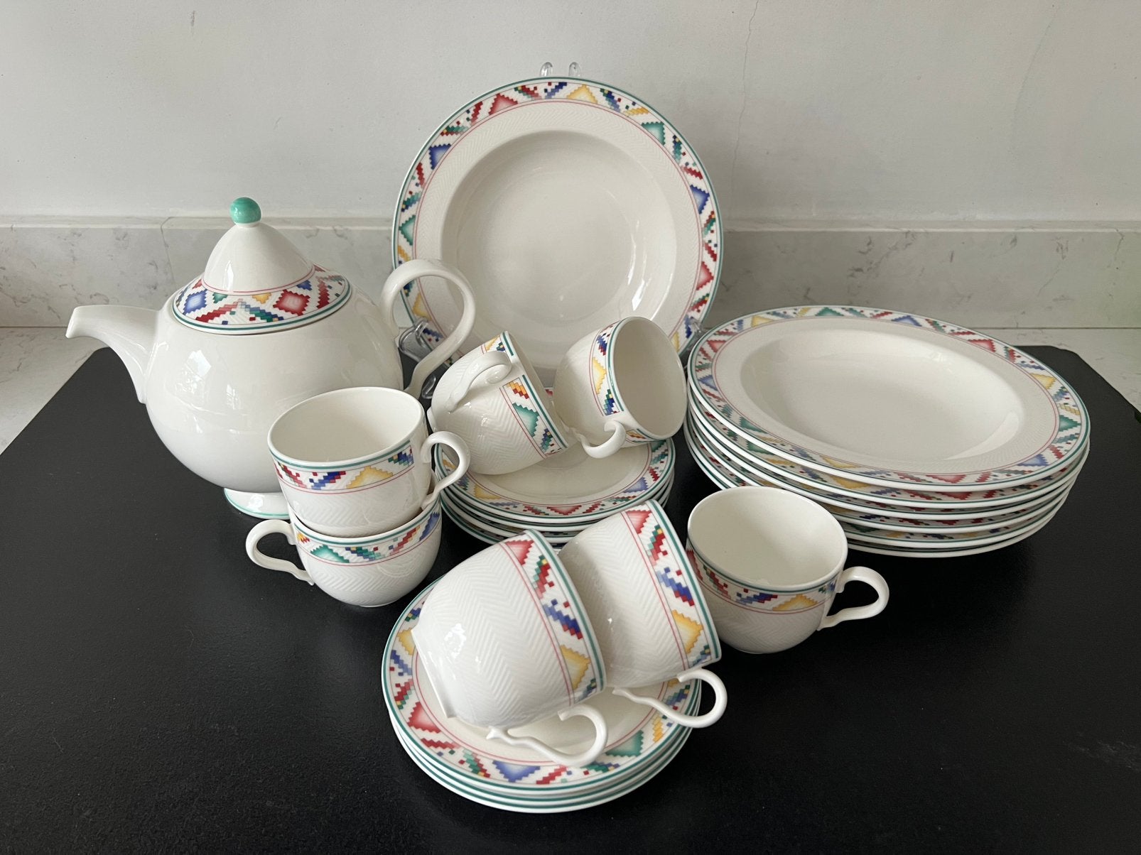 Serviesdelen Villeroy & Boch Indian Look., Gebruikt, Ophalen of Verzenden, Bord(en), Overige stijlen