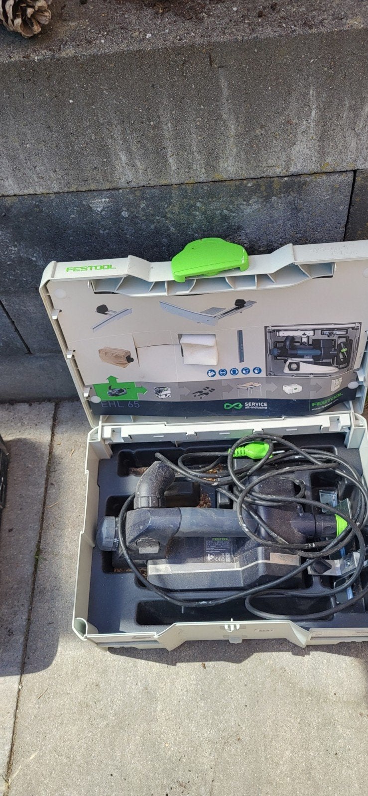 Festool EHL 65 schaafmachine in Systainer, Ophalen