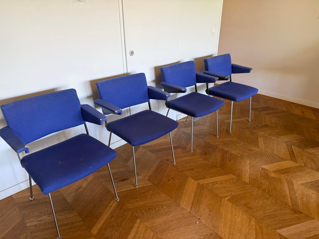 Set van 4 GISPEN CORDEMEYER 1265 stoelen, Huis en Inrichting, Stoelen, Ophalen, Gebruikt, Mid-century modern design (1963), Overige kleuren