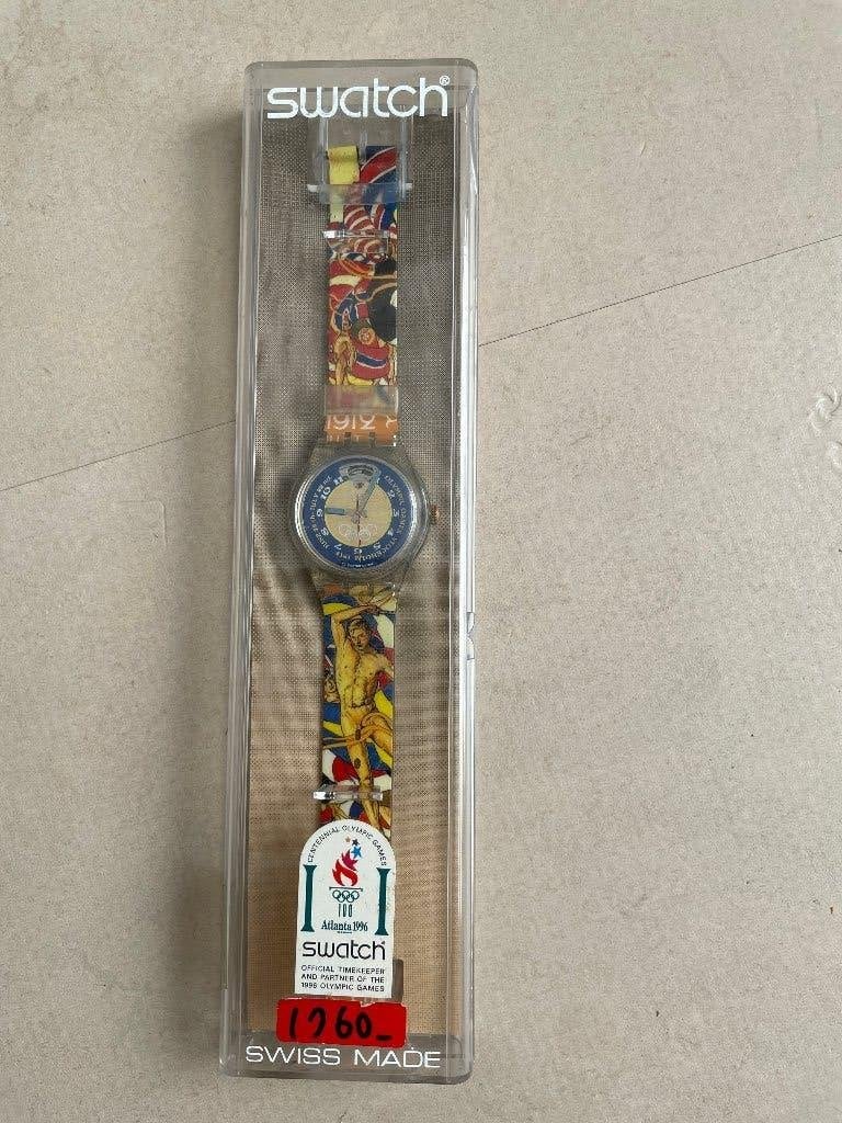 Mechanische Swatch SAZ103 Stockholm 1912 – Atlanta 1996, Ophalen of Verzenden, Zo goed als nieuw