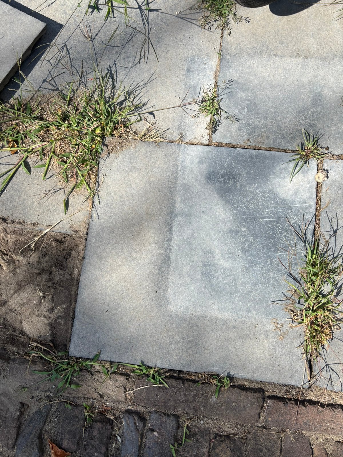 Belgisch/chinees hardsteen wildverband, Tuin en Terras, Ophalen, Gebruikt, Terrastegels, Natuursteen