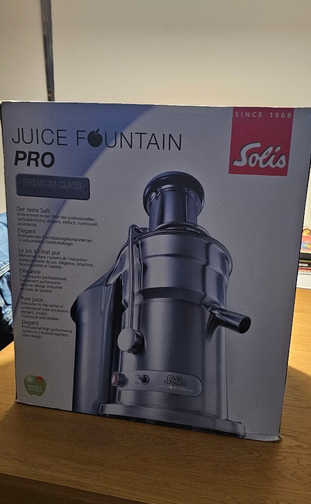 Solis juicer pro, Ophalen, Zo goed als nieuw, Elektrisch, Slowjuicer