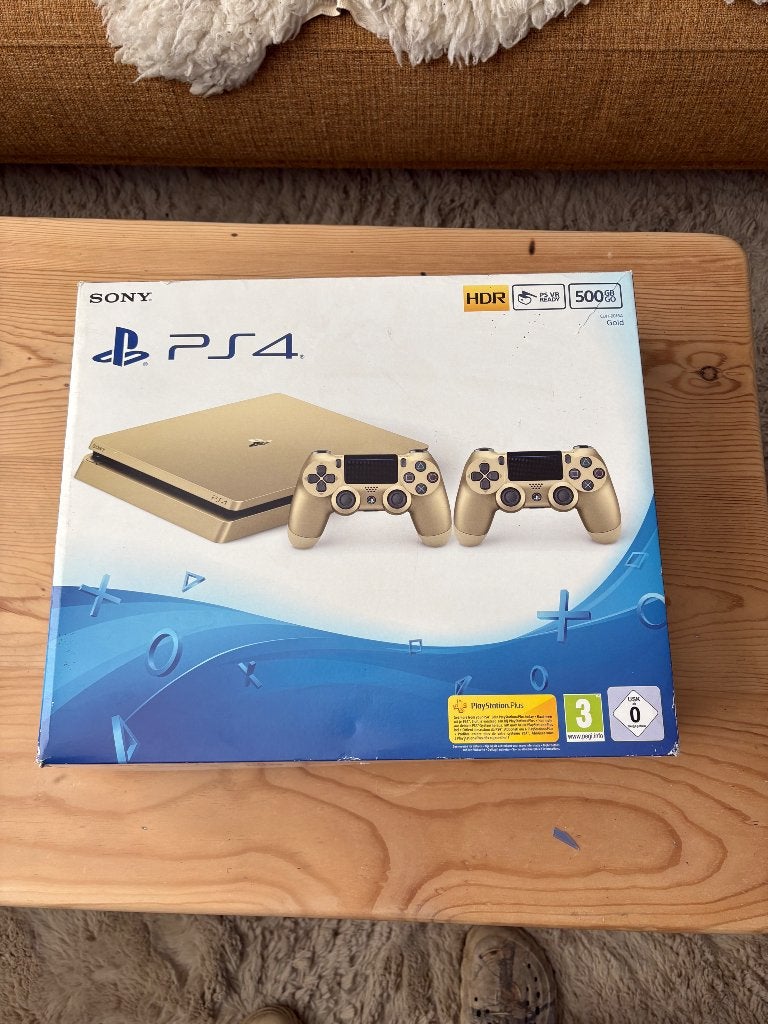 Sony PlayStation 4 Slim - Limited Gold Edition(In Doos/ZGAN), Vanaf 18 jaar, 1 speler, Racen en Vliegen, Ophalen of Verzenden