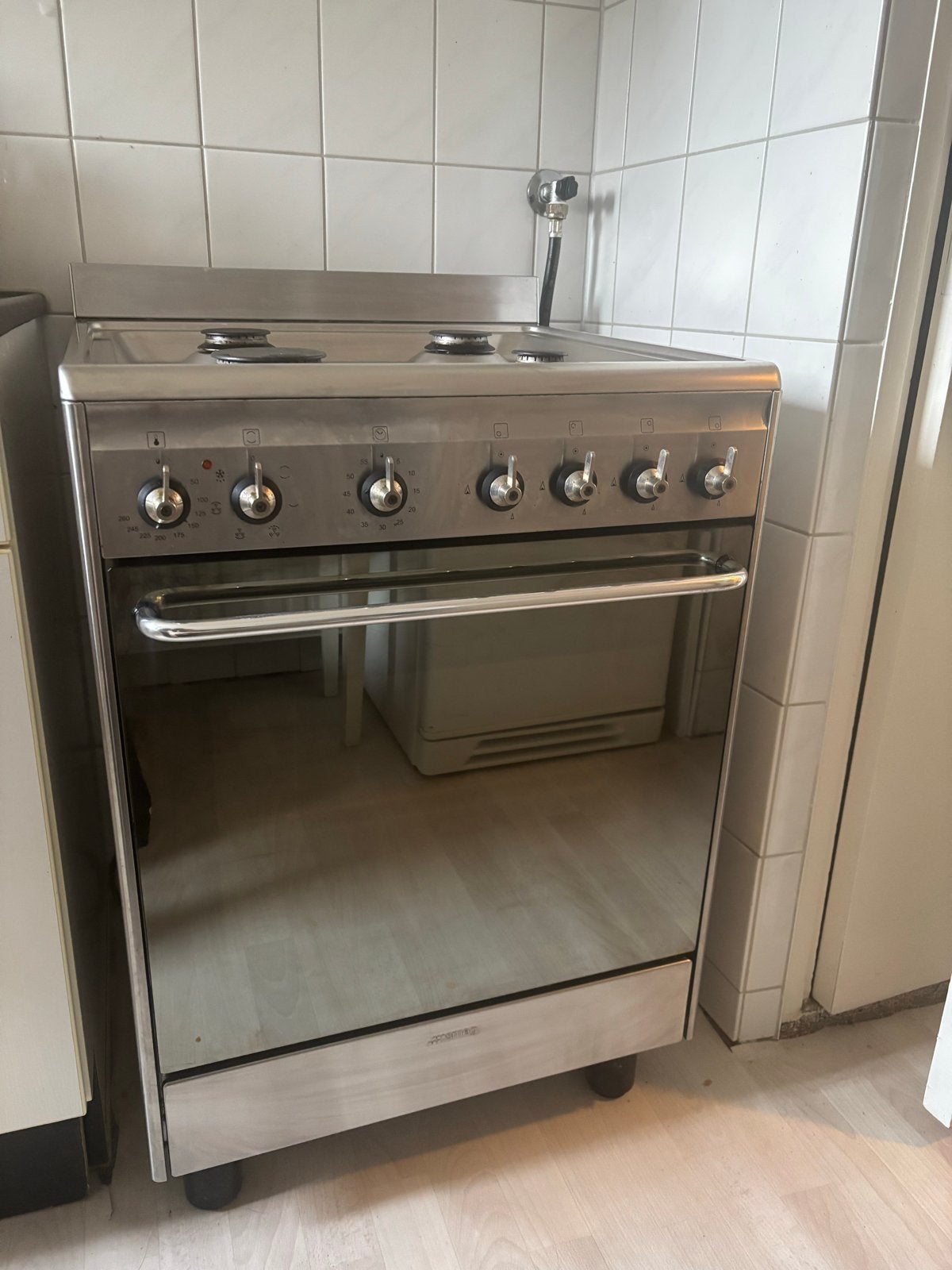 SMEG gasfornuis met oven, Ophalen, 60 cm of meer, Grill, 4 kookzones