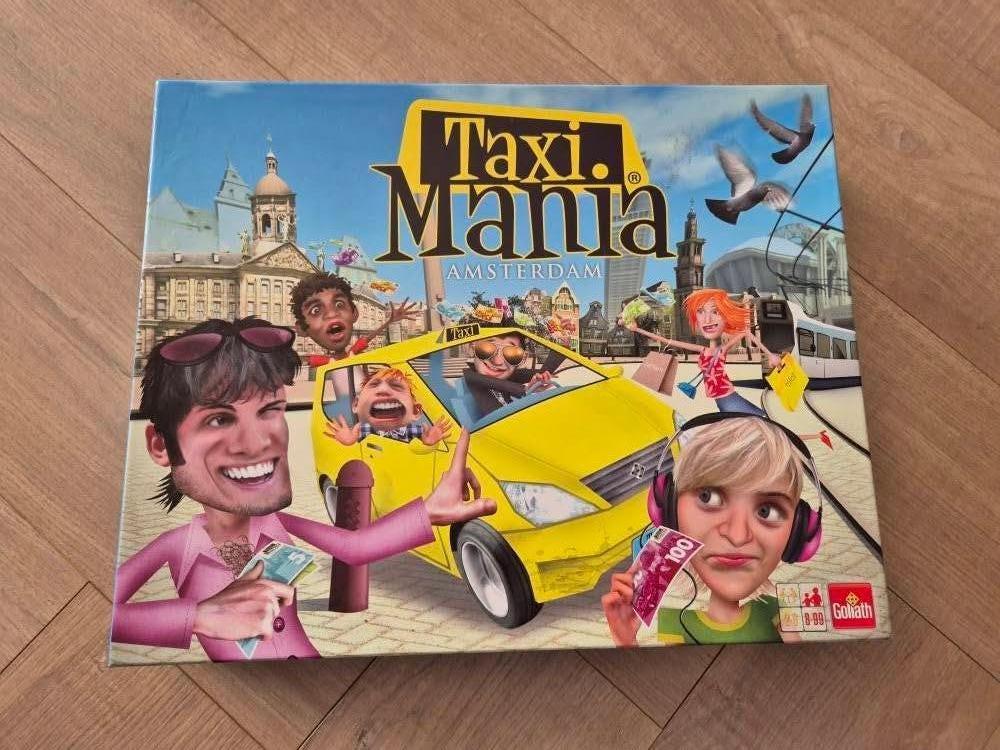 Taxi mania bordspel, Hobby en Vrije tijd, Gezelschapsspellen | Bordspellen, Ophalen of Verzenden, Gebruikt