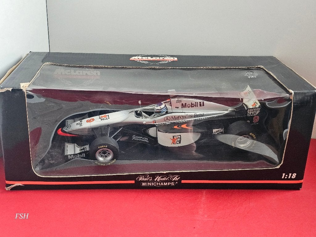 McLaren MP4-12, Mika Hakkinen # 9, 1997, Minichamps., Ophalen of Verzenden, Zo goed als nieuw, Auto, MiniChamps