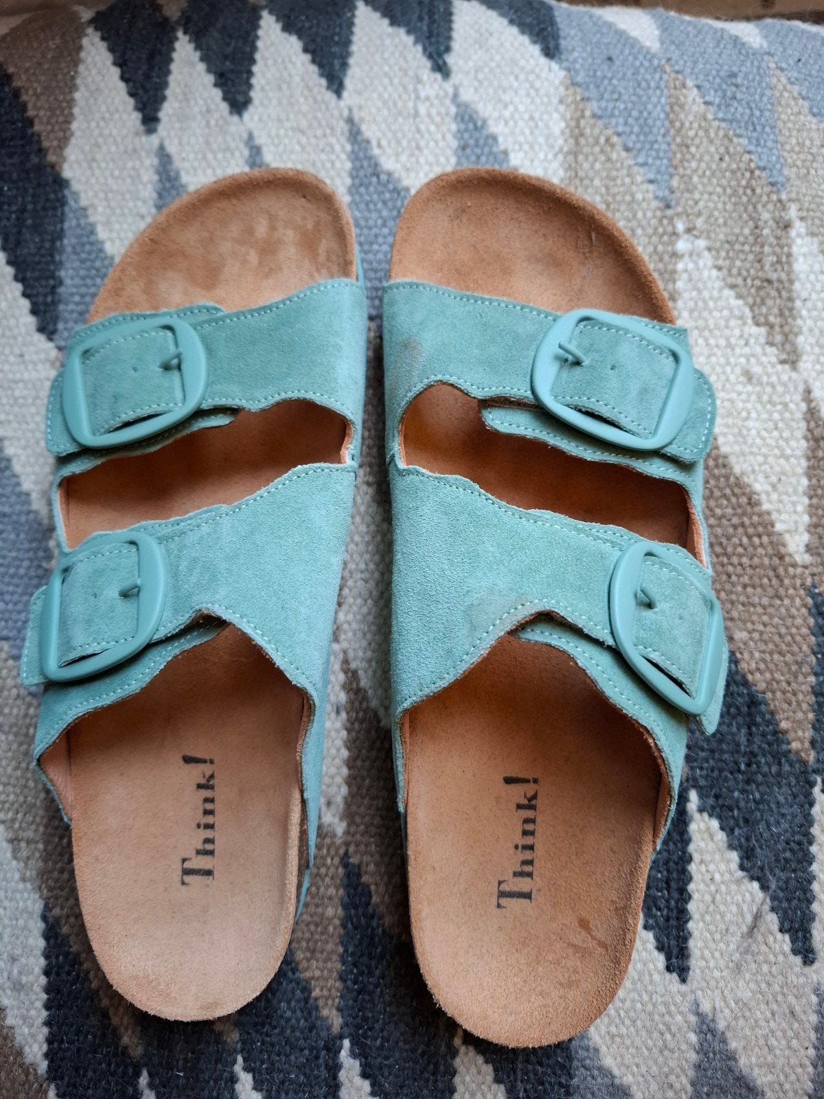 Think! Sandalen maat 41 - Zo goed als nieuw, Think!, Zo goed als nieuw, Groen, Sandalen of Muiltjes