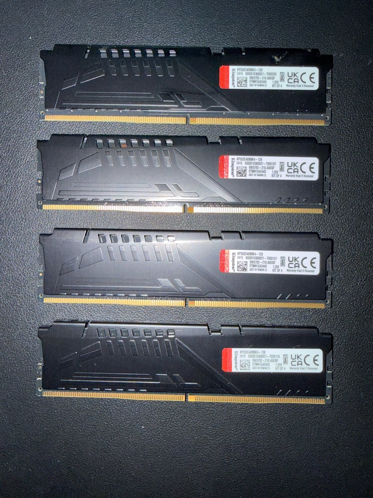 Kingston FURY Beast Black 128GB DDR5 RAM Kit (4x32GB), Ophalen of Verzenden, Zo goed als nieuw, DDR5, 128 GB