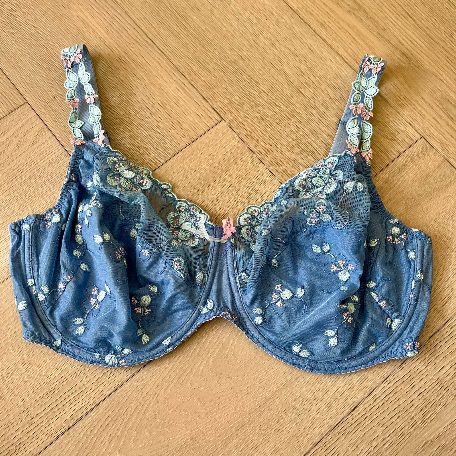 Prima Donna 95F Blauw Bloem FullCup (LEES BESCHRIJVING), BH, Verzenden, Blauw