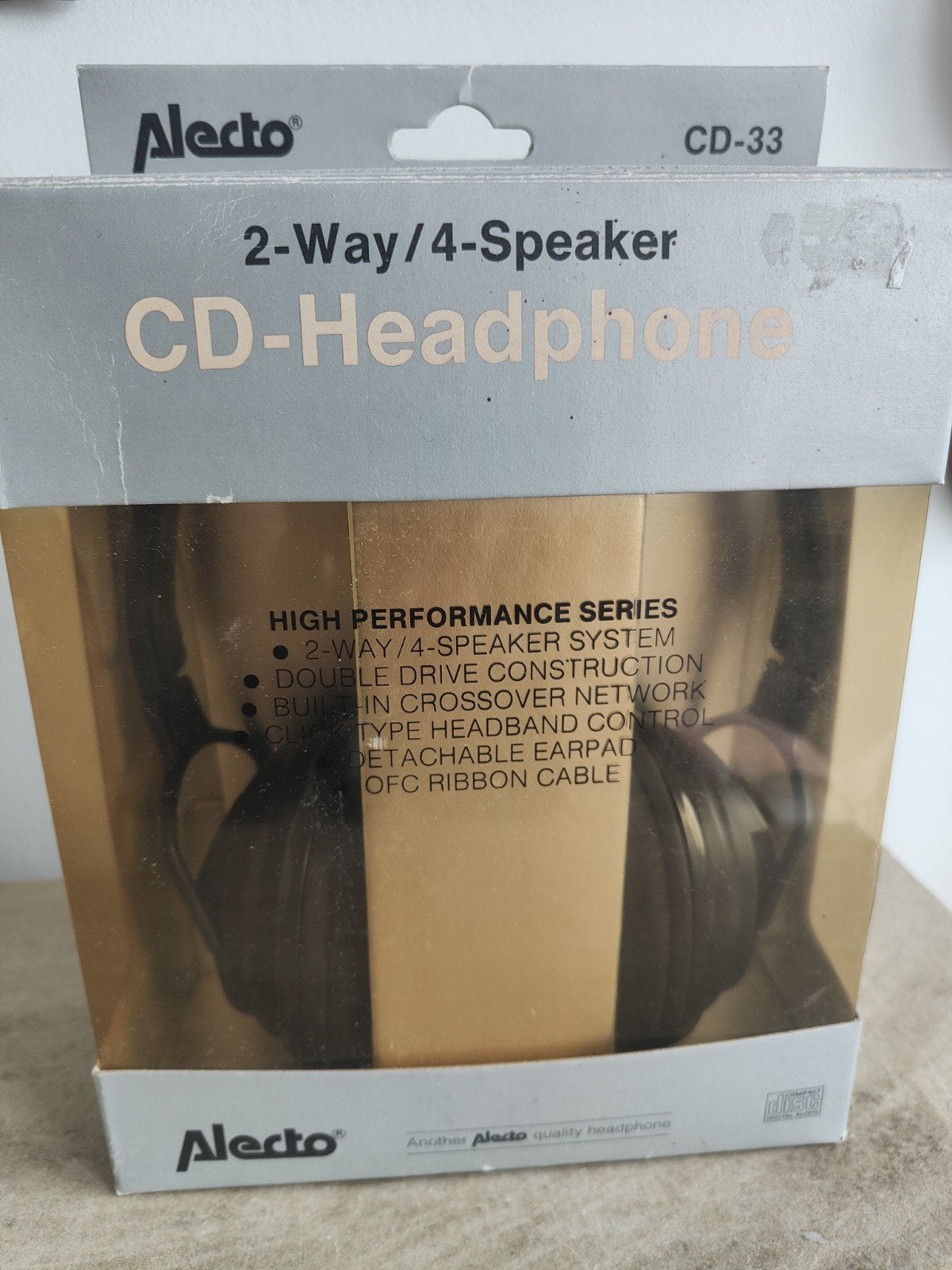 CD Headphone Alecto 2-Way/4- speaker Double Drive System, Ophalen of Verzenden, Nieuw, Overige merken