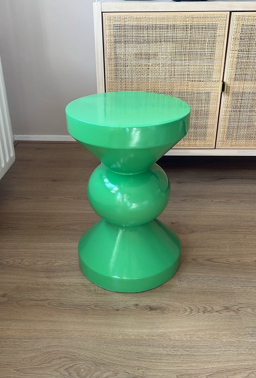 Groen diabolo bijzettafeltje Xenos, Minder dan 55 cm, Rond, Zo goed als nieuw, Ophalen