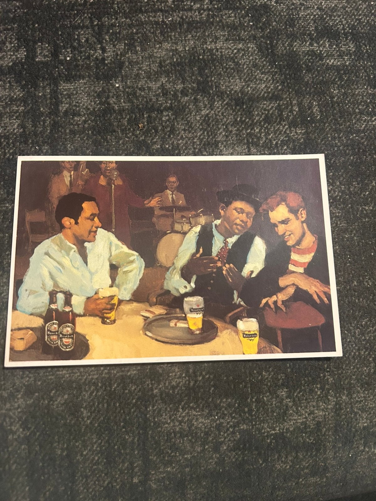 Heineken kaart BLUES CAFE door Malcolm T.Liepke, Ophalen of Verzenden, Nieuw, Overige typen, Heineken