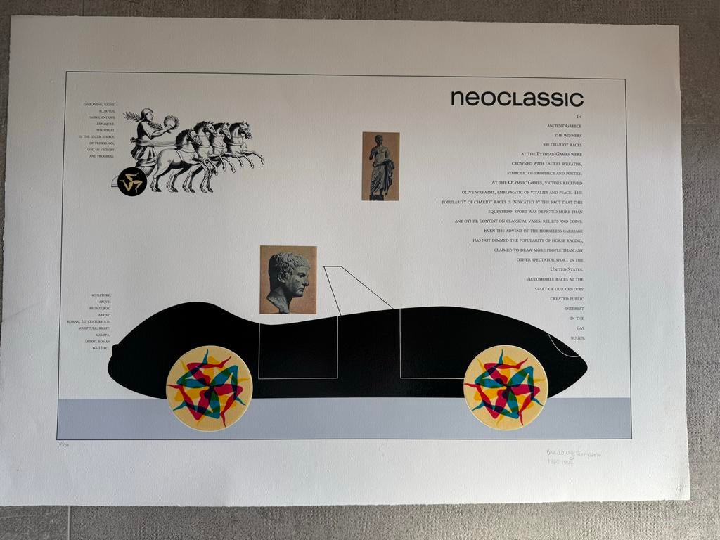 Bradbury Thompson - Neoclassic (1986) race auto car, Ophalen