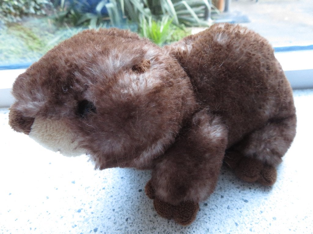 Zacht velours bever of otter van PIA International Soft Toys, Overige typen, Wasbaar, Ophalen of Verzenden, Zo goed als nieuw