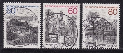 795 - Berlijn michel 685/687 gestempeld , Berlijnse stadsgez, Verzenden, BRD, Gestempeld