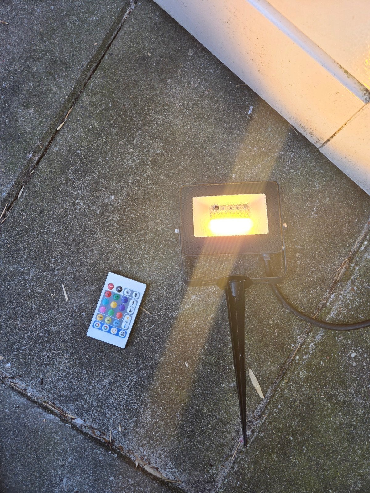 Nette Led buitenverlichting/schijnwerper, spotje afstandsbed, Tuin en Terras, Minder dan 50 watt, Nieuw, Ophalen of Verzenden