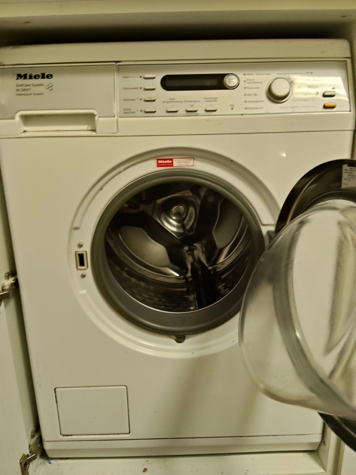 Miele W 5843 SoftCare System Wasmachine, Witgoed en Apparatuur, Ophalen, 1200 tot 1600 toeren, Gebruikt, 8 tot 10 kg