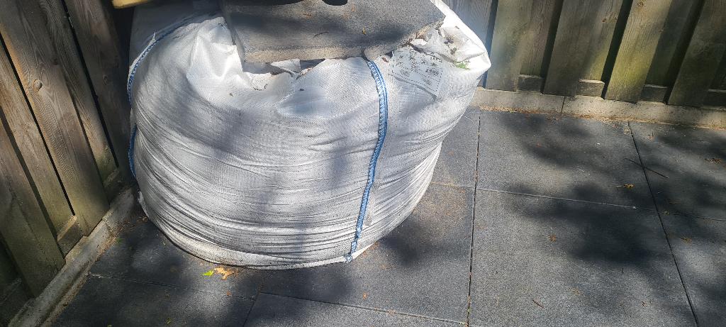 Witte zand gratis, Tuin en Terras, Zand, Ophalen, Zo goed als nieuw, Straatzand