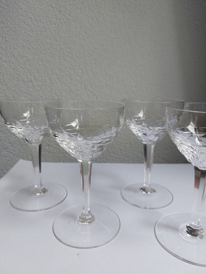 Royal Leerdam vintage kristallen champagne - port glazen, Ophalen of Verzenden