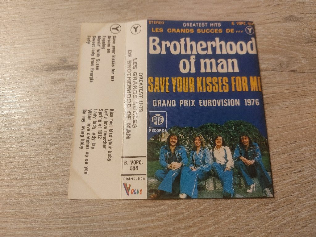 BROTHERHOOD OF MAN - GREATEST HITS - LES GRANDS SUCCES (MC), 1 bandje, Ophalen of Verzenden, Zo goed als nieuw, Origineel