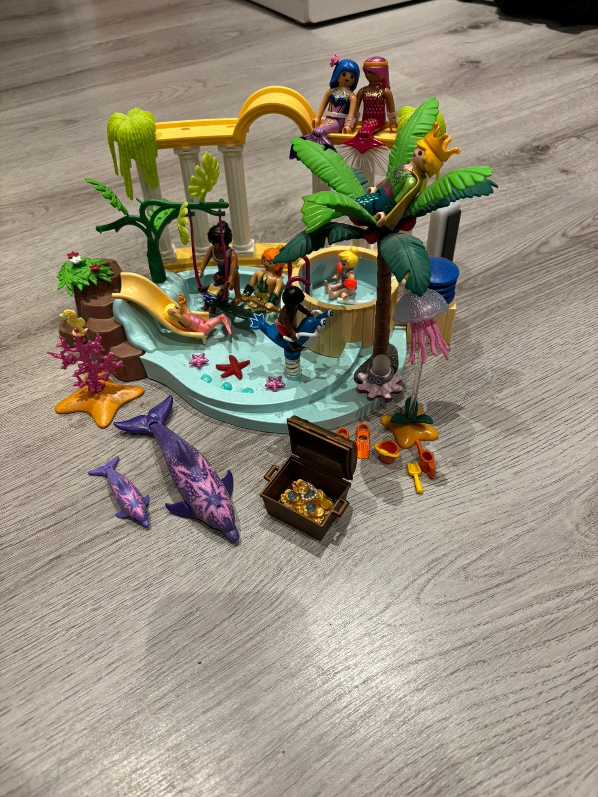 Playmobil set zeemeermin zwembad, Complete set, Overige typen, Ophalen of Verzenden, Zo goed als nieuw