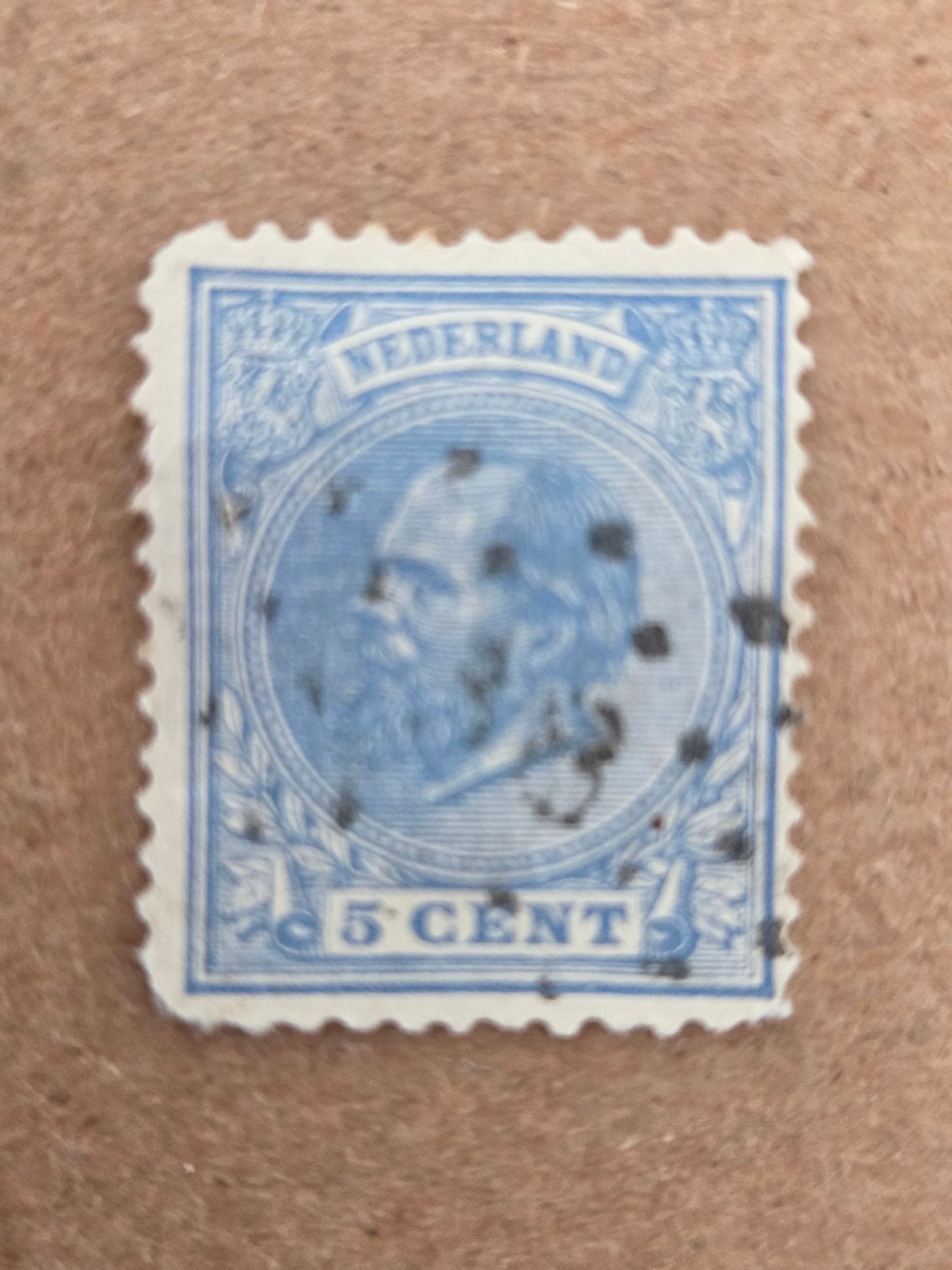 Nederlandse postzegel 5 cent Koningin Wilhelmina, Ophalen of Verzenden