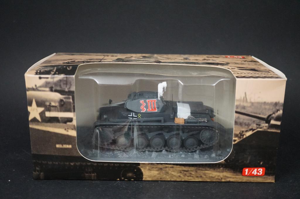 Altaya Duitse panzer II tank - 1/43 - TOP, Ophalen of Verzenden, Zo goed als nieuw, Auto, Overige merken