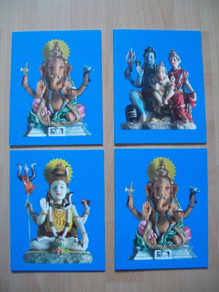 4 schriften Hindoestaanse goden India gelinieerd A5 - NIEUW, Diversen, Ophalen of Verzenden, Nieuw