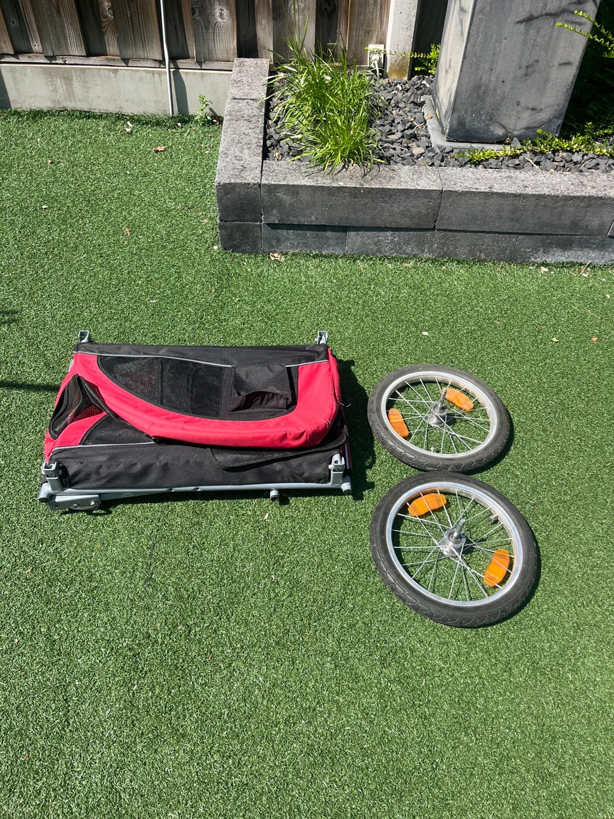 Te koop honden fietskar, Gebruikt, Opvouwbaar, 20 tot 40 kg, Ophalen of Verzenden