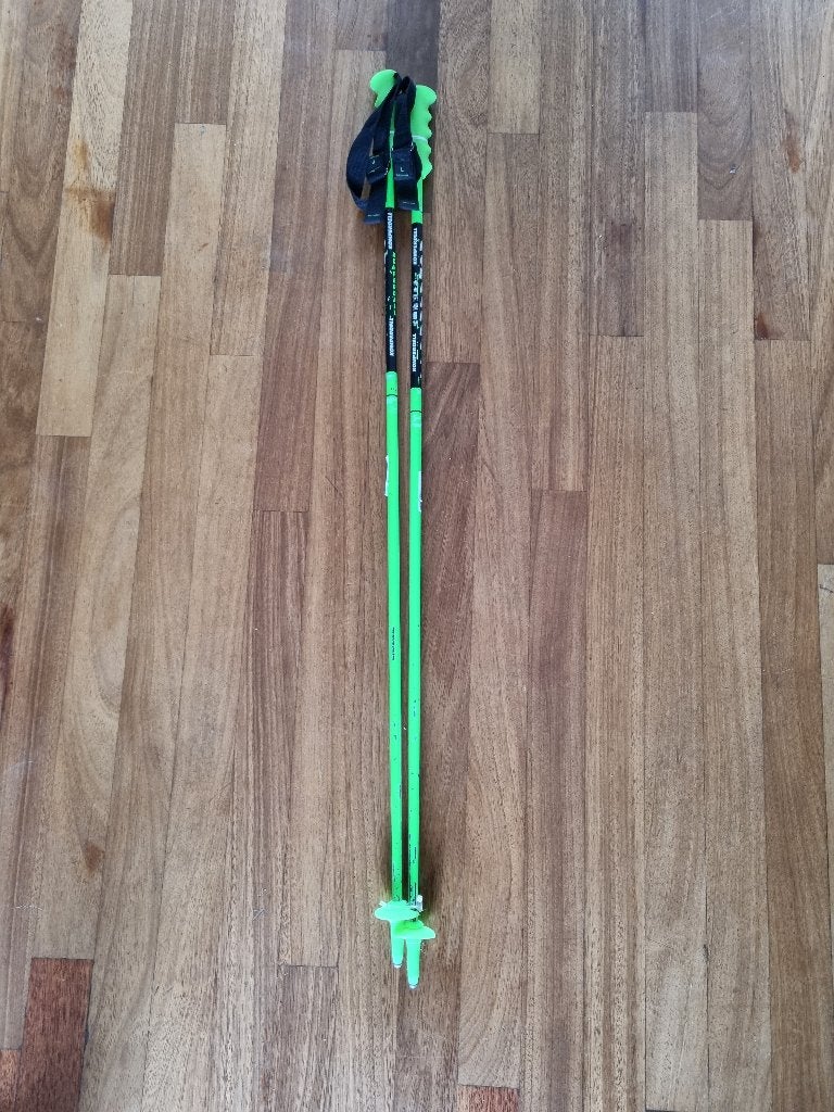 Carbon skistokken van Komperdell, 110 cm lang, Sport en Fitness, Skiën en Langlaufen, 140 tot 160 cm, Stokken, Zo goed als nieuw