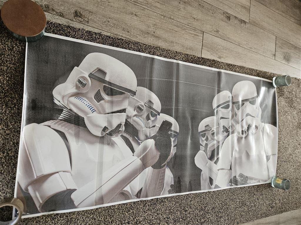 Star Wars muursticker, Ophalen of Verzenden, Nieuw, Boek of Poster