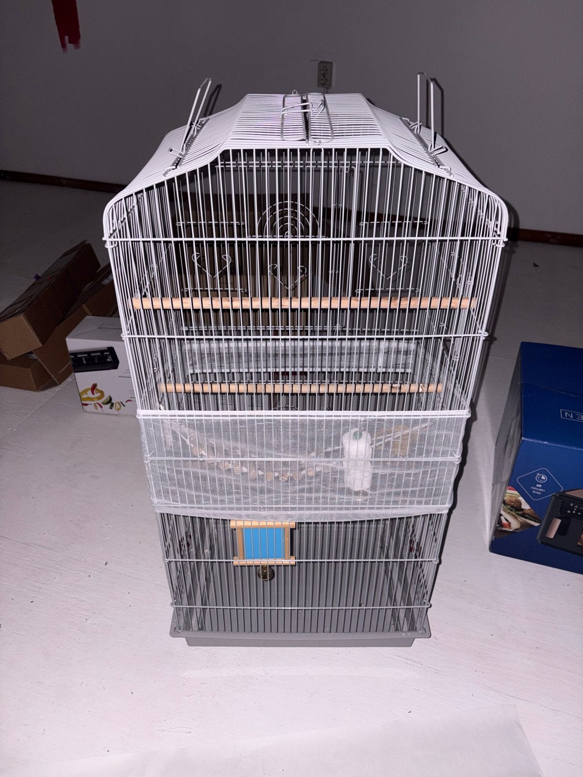 Vogel kooi zo goed als nieuw, Ophalen