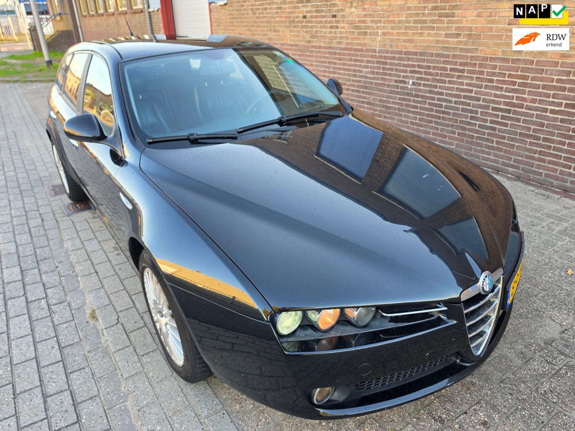 Alfa Romeo 159 Sportwagon Airco, Cruise, NW Distributieriem, Auto's, Gebruikt, Zwart, 4 cilinders, 1796 cc