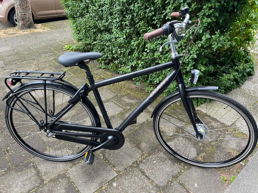 Jongensfiets Giant chill van 28 inch met 3 versnellingen., Terugtraprem, Gebruikt, Versnellingen, Ophalen
