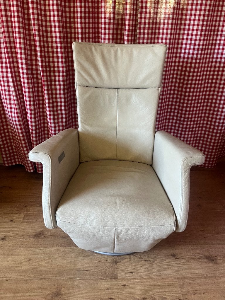 Draadloze elektrische relaxstoel met accu, Ophalen, Gebruikt, Minder dan 75 cm, Leer