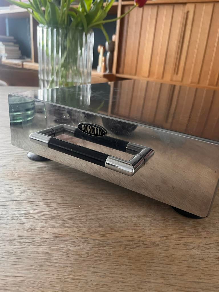 Boretti Espresso Afklopbak - RVS Koffie Afvalbak, Ophalen of Verzenden, Zo goed als nieuw