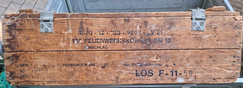 houten munitie kist, Ophalen, Landmacht, Duitsland, Kist of Geocache
