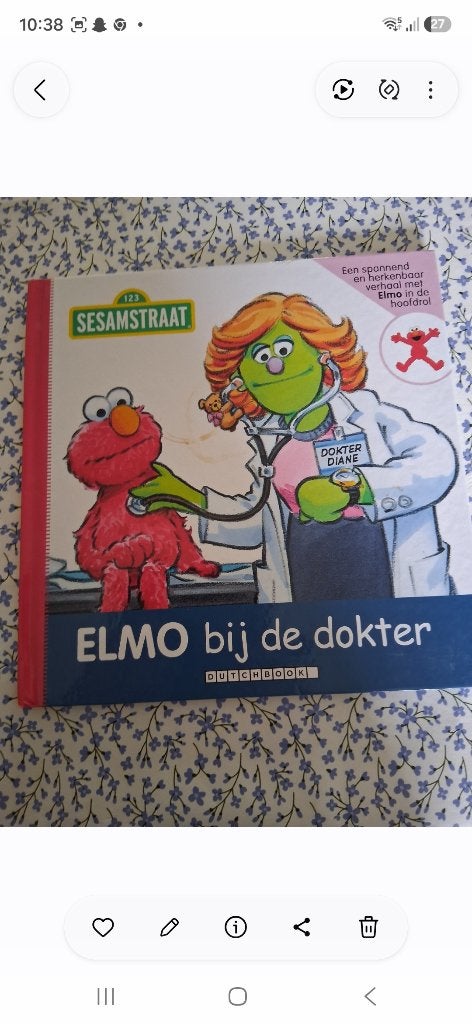 ELMO bij de dokter, Ophalen, Fictie algemeen, Zo goed als nieuw, Sarah Albee