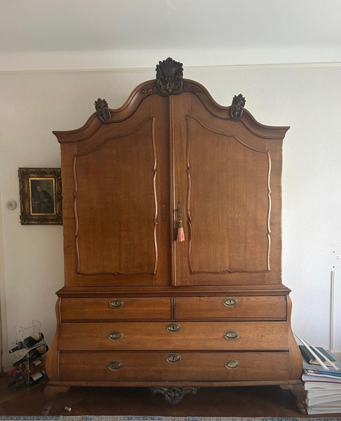 Heel mooi groot kabinet, Ophalen