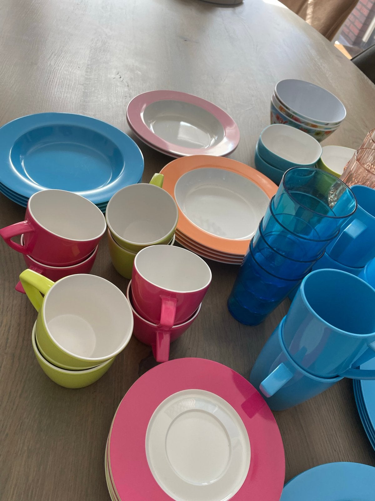 Uitgebreid Veelal Mepal Campingservies - Diverse Kleuren, Ophalen, Kunststof, Gebruikt, Mepal