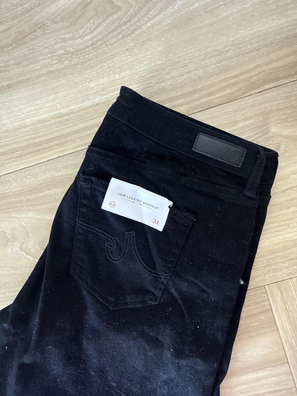 AG Adriano Goldschmied Low Legging Bootcut Nieuw maat 31, Zwart, Maat 42/44 (L), Ophalen of Verzenden, Zo goed als nieuw