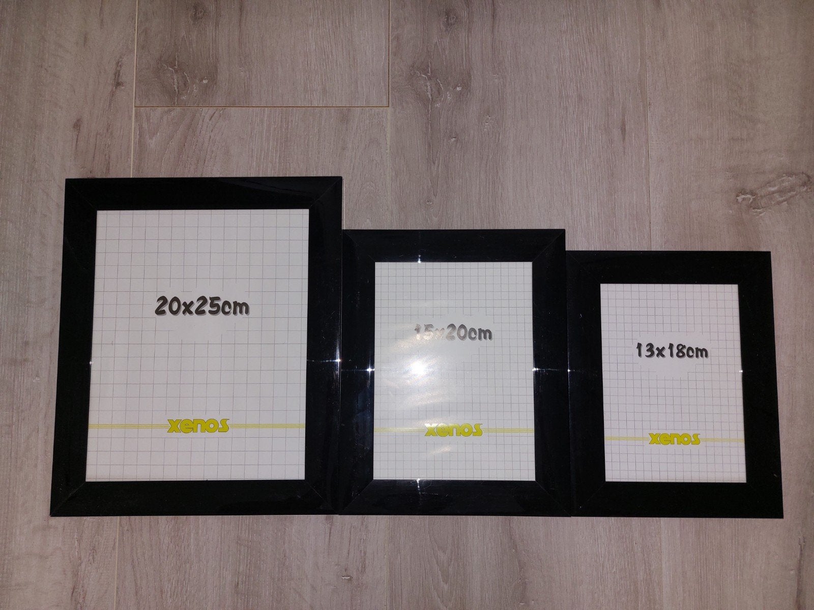 Nieuwe fotolijsten set - 3 stuks (20x25, 15x20, 13x18 cm), Nieuw, Standaard fotolijst, Ophalen of Verzenden, Zwart