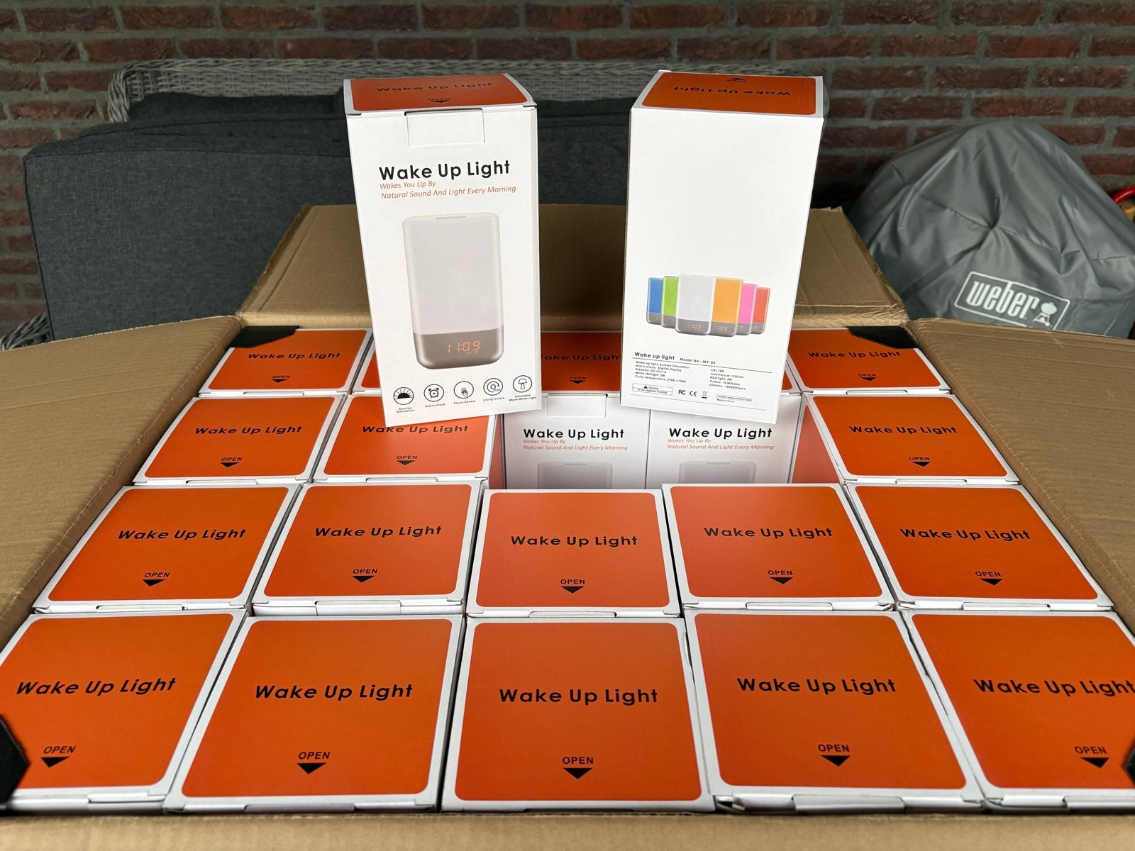 Partij van 40 Nieuwe Wake Up Lampen in Doos - Wekker Licht, Ophalen of Verzenden, Nieuw, Digitaal