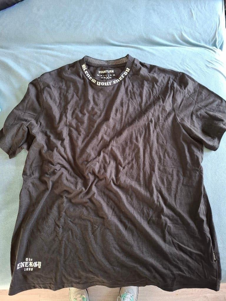 T-shirt Yourturn maat 5XL, zgan!, Zwart, Your turn, Shirt, Ophalen of Verzenden