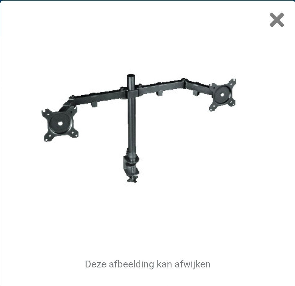 Trust Bureausteun LCD - 23941 Dual Monitor Arm, Computers en Software, Monitoren, Gaming, Nieuw, Trust, LED