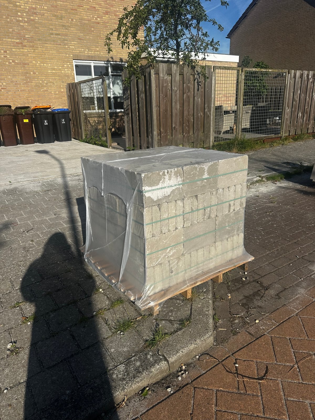 Beton klinkers 20x30 cm - circa 10m2, Tuin en Terras, Tegels en Klinkers, Ophalen, Gebruikt, Klinkers, 10 m² of meer