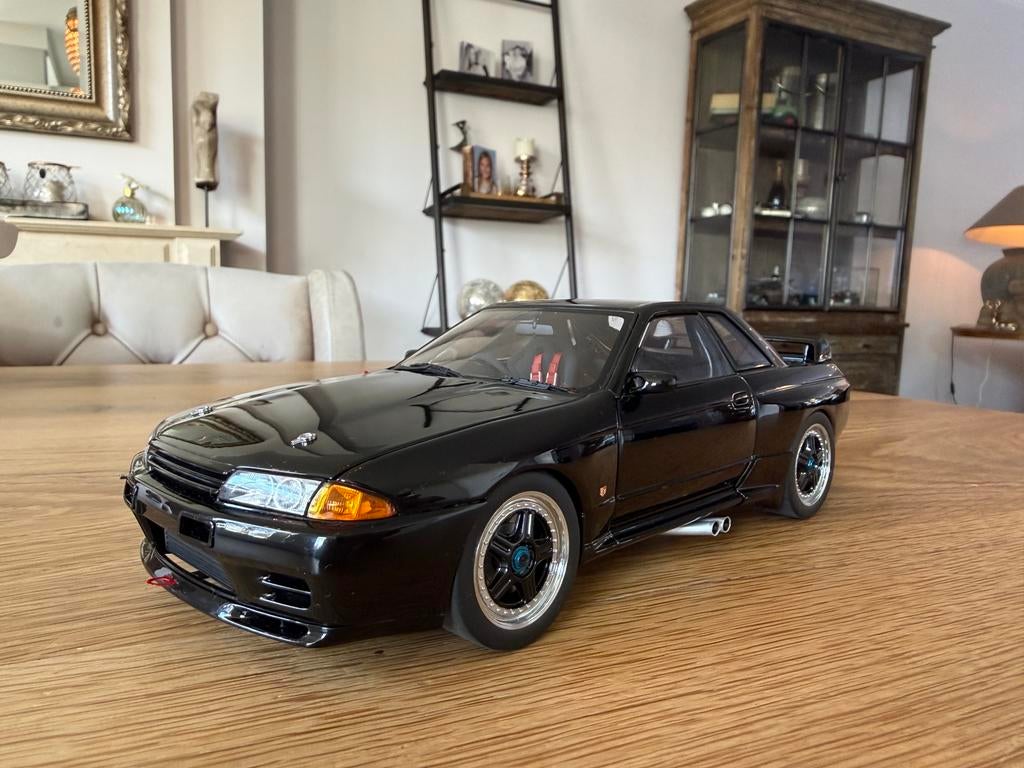 1:18 Nissan Skyline GT-R R32 Group A zwart Autoart 89082, Hobby en Vrije tijd, Modelauto's | 1:18, Auto, Autoart, Ophalen of Verzenden
