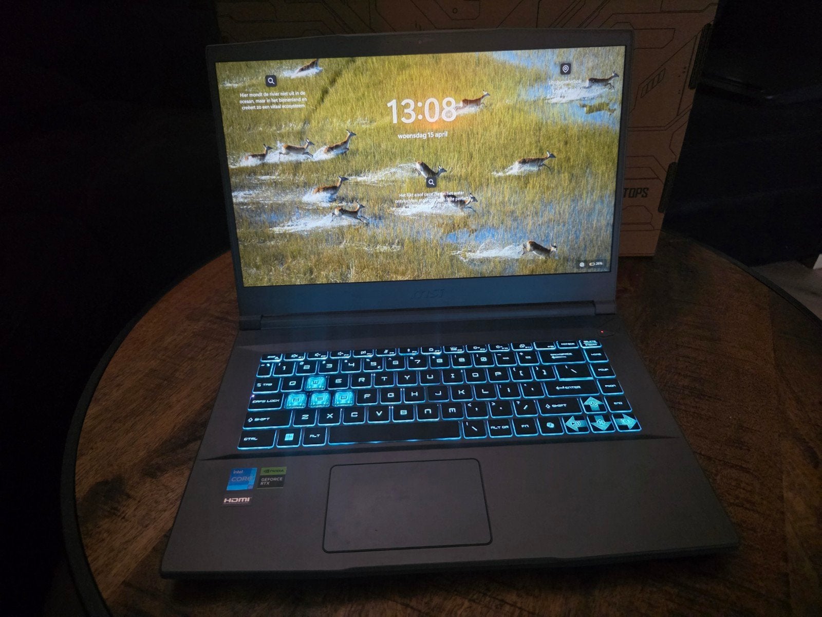 MSI Gaming laptop  bon aanwezig 3 maand oud 2x gebruikt, Computers en Software, Windows Laptops, Ophalen, 15 inch, Zo goed als nieuw