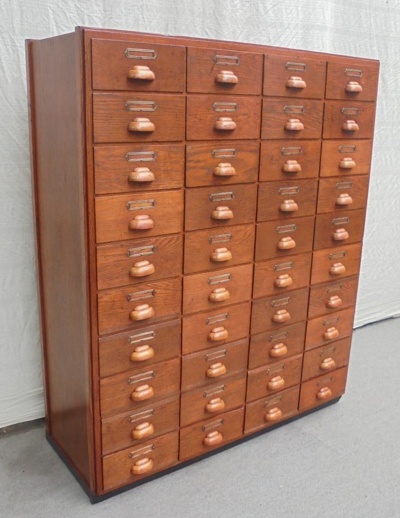 Ladekast apothekerskast winkelkast papierkast, Gebruikt, 100 tot 150 cm, 5 laden of meer, 100 tot 150 cm